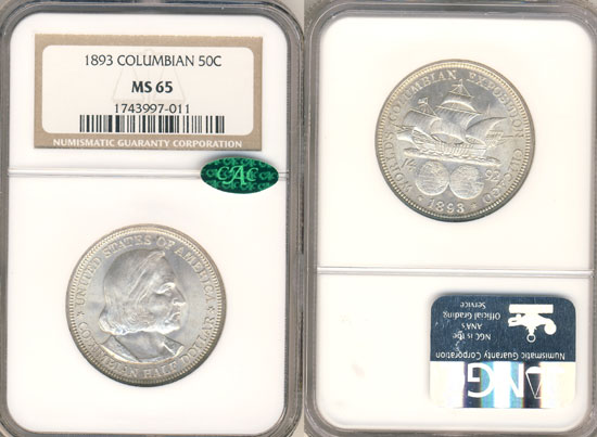 PCGS or NGC Columbian Half Dollar